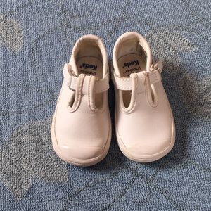 Keds white baby size 3